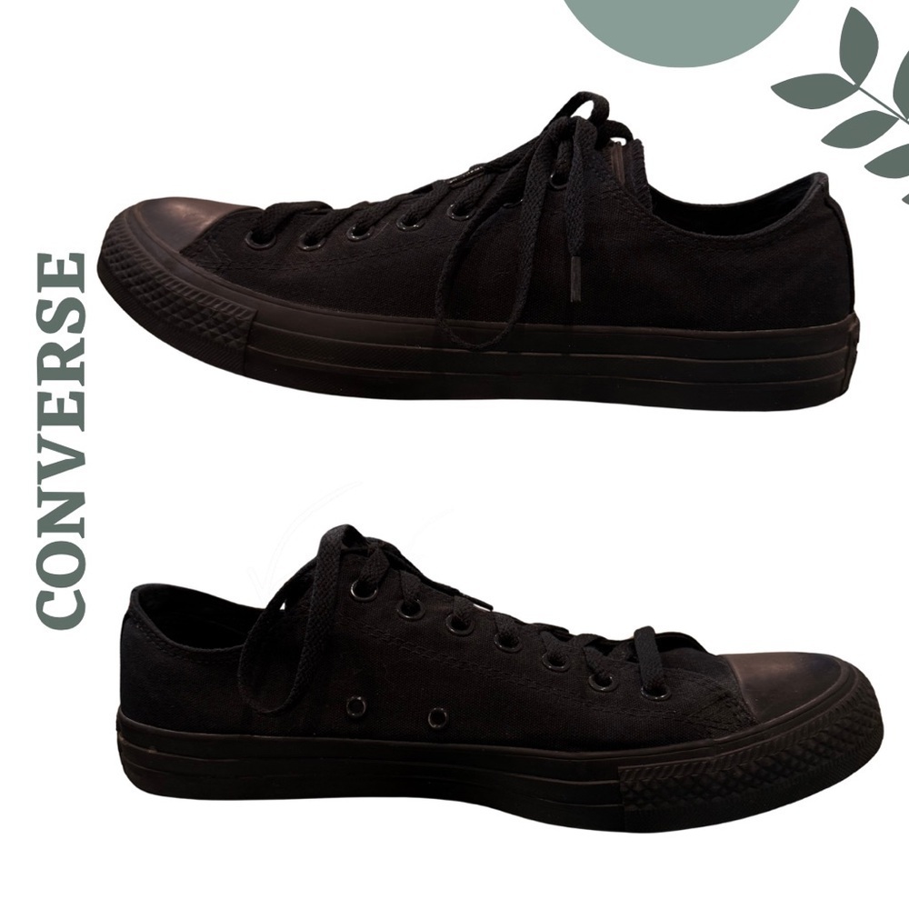 Converse All Star Black Low-Top Sneakers | Men’s 11 - Picture 2 of 10